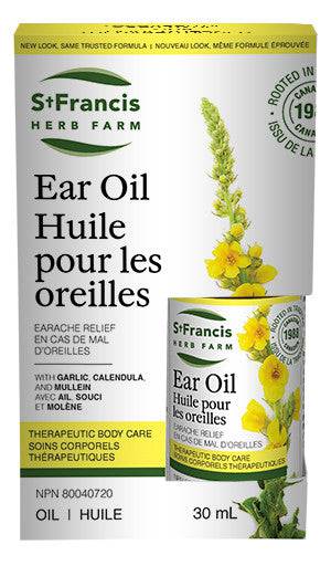 St. Francis Herb Farm Ear Oil Earache Relief 30mL - YesWellness.com