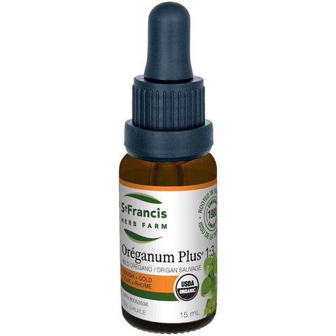 St. Francis Herb Farm Oreganum Plus 1:3 Wild Organo Cough + Cold Oil - YesWellness.com