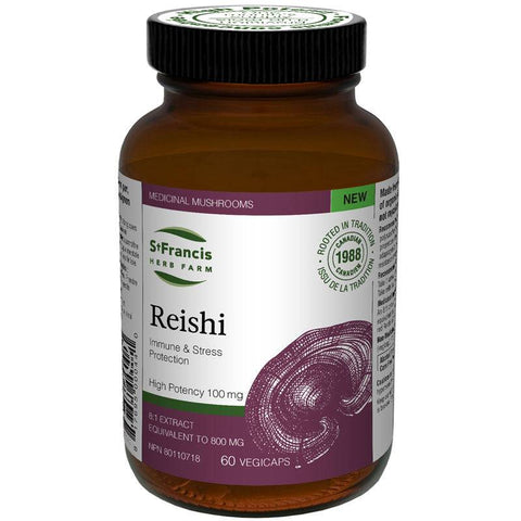 St. Francis Herb Farm Reishi Immune And Stress Protection 60 Capsules - YesWellness.com
