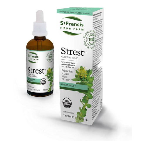 Expires June 2026 Clearance St. Francis Herb Farm Strest Adernal Tonic - Stress Relief  100ml