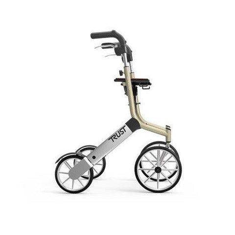 Stander Let's Go Out Rollator by Trust Care Beige - YesWellness.com