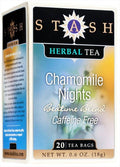 Stash Tea Caffeine-Free Chamomile Nights Herbal Tea 20 Tea Bags - YesWellness.com