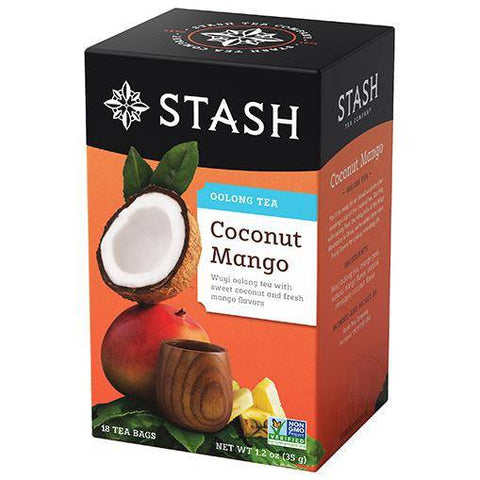 Stash Tea Coconut Mango Oolong Tea 18 Bags - YesWellness.com