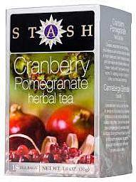 Stash Tea Cranberry Pomegranate Herbal Tea 18 Tea Bags - YesWellness.com
