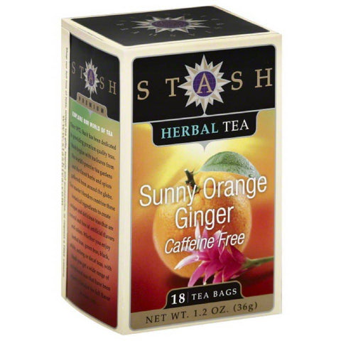 Stash Tea Sunny Orange Ginger Herbal Tea - 18 Tea Bags - YesWellness.com