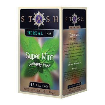 Stash Tea Super Mint Herbal Tea - 18 Tea Bags - YesWellness.com