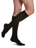 Sigvaris Women Sea Island Cotton Compression Socks 15-20mmHg Black