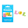 SUCK UK Text Speak Erasers LOL - YesWellness.com