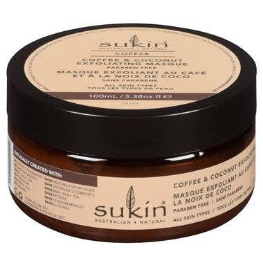 Sukin Coffee and Coconut Exfoliating Masque 100mL - YesWellness.com