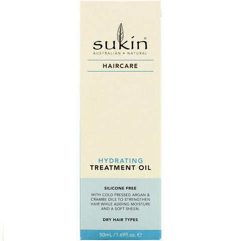 Sukin Haircare Hydrating Treatment Oil 50ml - YesWellness.com