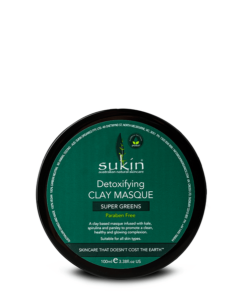 Sukin Super Greens Detoxifying Clay Masque 100 ml - YesWellness.com