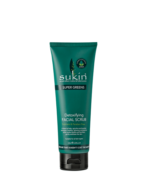 Sukin Super Greens Detoxifying Facial Scrub 125 ml - YesWellness.com