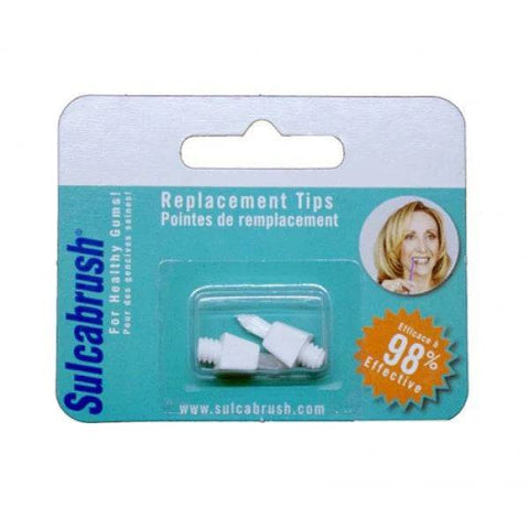 Sulcabrush Replacement Tips 2-Pack - YesWellness.com