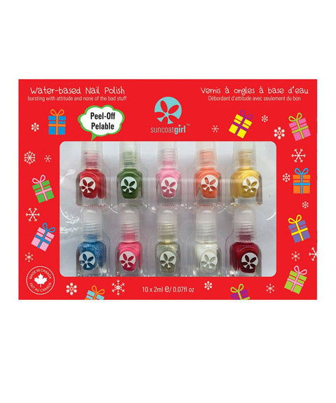 SuncoatGirl Merry Mini Manicure Kit 10 Pack - YesWellness.com