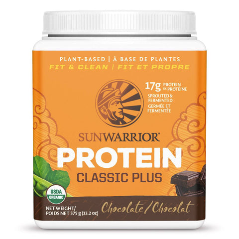 Expires January 2026 Clearance Sunwarrior Classic Plus Protein Chocolate 375 g