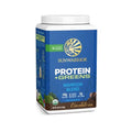 Expires March 2026 Clearance Sunwarrior Plant Based Protein + Greens Warrior Blend 750g Chocolate