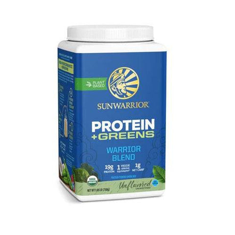 Sunwarrior Plant Based Protein + Greens Warrior Blend 750g - YesWellness.com