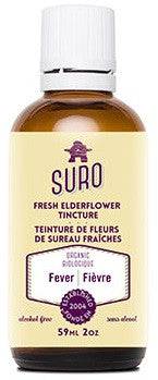 Suro Organic Fresh Elderflower Tincture Alcohol Free - Fever 59 ml - YesWellness.com