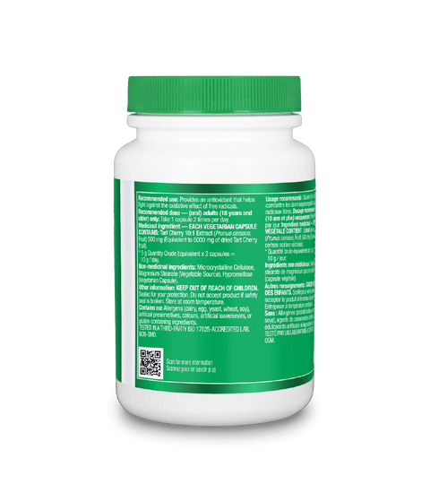 Organika Tart Cherry 120 Vegetable Capsules