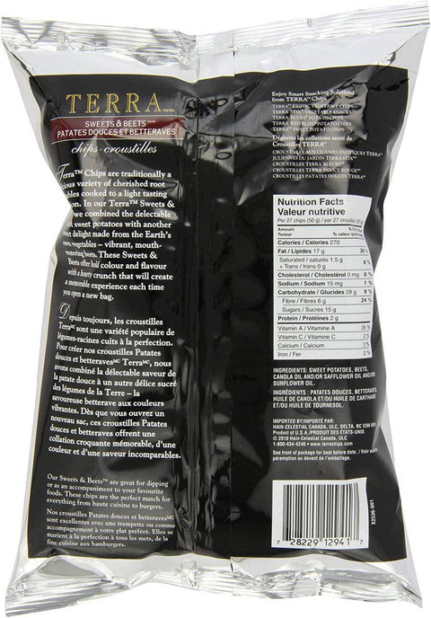 Terra Chips Real Vegetable Sweets and Beets Chips 170g - YesWellness.com