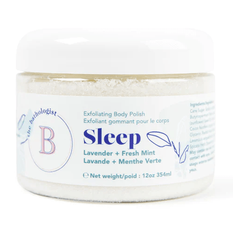 The Bathologist Sleep Exfoliating Body Polish Lavender + Fresh Mint 354mL - YesWellness.com