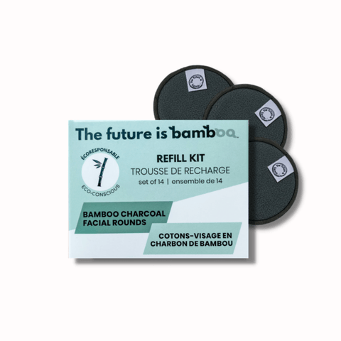 The Future is Bamboo Refill Kit - Bamboo Charcoal Facial Rounds 14 Pack - YesWellness.com