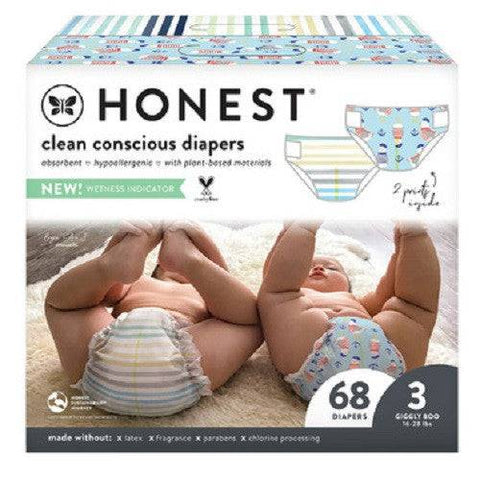 The Honest Company Diaper Size 3 - Rainbow Stripes