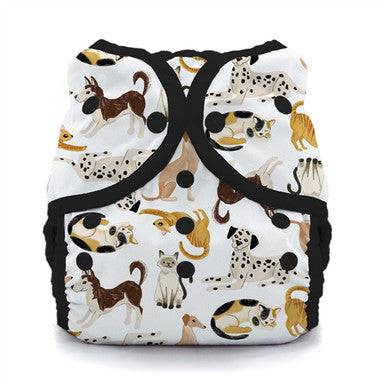 Thirsties Duo Wrap Snap Diaper - Pawsitive Pals - Size Two - YesWellness.com