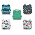 Thirsties Natural Newborn All in One Snap Diaper Package - Bundle of Adventure - YesWellness.com
