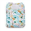 Thirsties Natural One Size All In One Hook and Loop Diaper - Mermaid Lagoon - YesWellness.com
