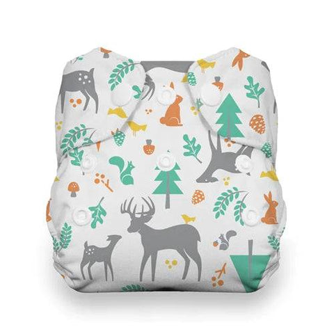 Thirsties Natural One Size All In One Snap Diaper Woodland 8-40 lbs - YesWellness.com