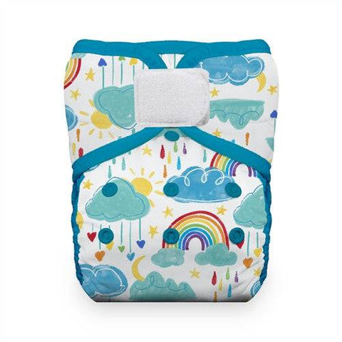 Thirsties Natural One Size Hook and Loop Pocket Diaper - Rainbow - YesWellness.com