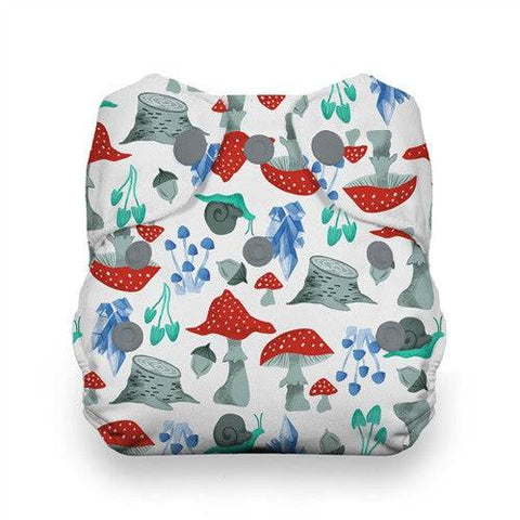 Thirsties Newborn One Size All In One Snap Diaper - Forest Frolic - YesWellness.com