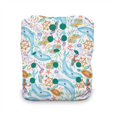 Thirsties One Size All In One Snap Diaper - Mermaid Lagoon - YesWellness.com