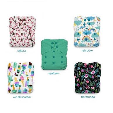 Thirsties One Size All In One Snap Diaper Package - Bundle of Love - YesWellness.com
