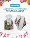 Thirsties Organic Cotton Menstrual Pad Floral 2-Pack Bundle - YesWellness.com