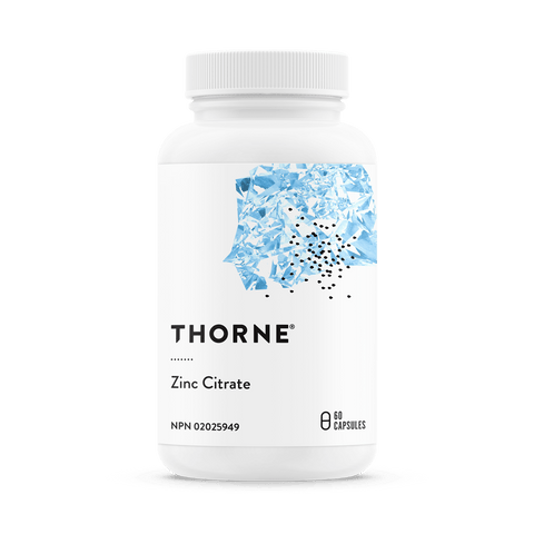 Thorne Research Zinc Citrate - 60 Veg capsules - YesWellness.com