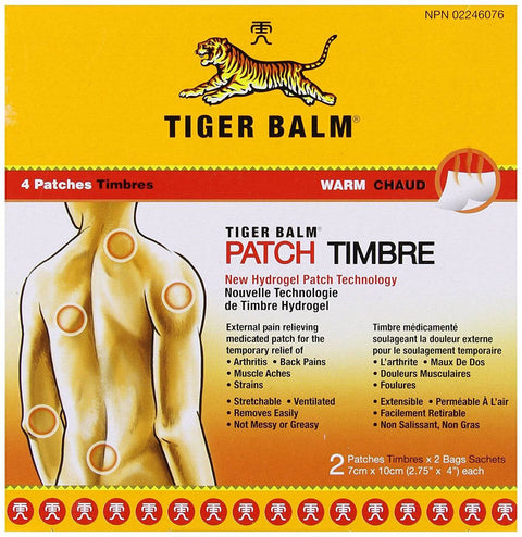 Tiger Balm Warm Patch 4 Count - YesWellness.com