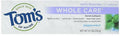 Tom's of Maine Whole Care Fluoride Toothpaste Peppermint 85 ml - YesWellness.com