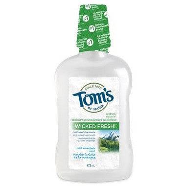 Tom's of Maine Wicked Fresh! Mouthwash Cool Mountain Mint 473 ml - YesWellness.com
