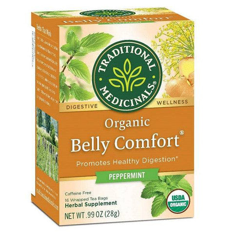 Traditional Medicinals Digestive Wellness Organic Belly Comfort Peppermint  Tea - 20 Tea Bags - YesWellness.com