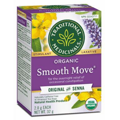 Traditional Medicinals Laxative Organic Smooth Move Tea 16 Tea Bags - YesWellness.com