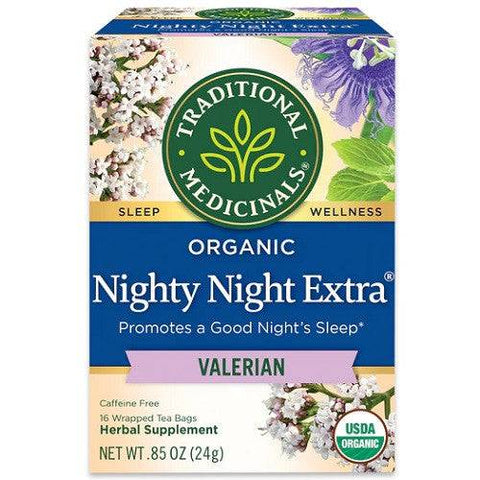 Traditional Medicinals Organic Nighty Night Extra 16 Tea Bags - YesWellness.com