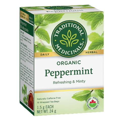 Traditional Medicinals Organic Peppermint Tea 16 Tea Bags - YesWellness.com