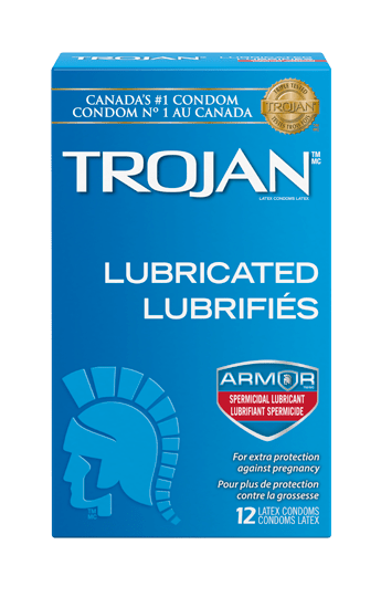 Trojan Armor Spermicidal Lubricant Latex Condoms 12 Count - YesWellness.com