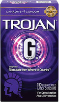 Trojan G. Spot Lubricated Latex Condoms - YesWellness.com
