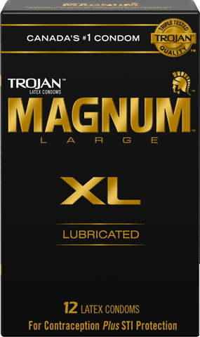 Trojan Magnum XL Lubricated Latex Condoms 12 Count - YesWellness.com