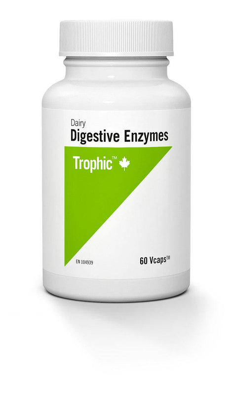 Trophic Dairy Digestive Enzymes 60 veg capsules - YesWellness.com