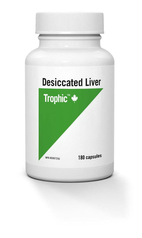 Trophic Desiccated Liver 180 Capsules - YesWellness.com
