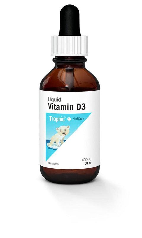 Trophic Vitamin D3 Children's Liquid D3 50 ml - YesWellness.com